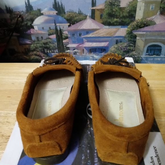 Minnetonka Thunderbird Moccasins Suede 🥿Beaded,Size 8,A Fabulous Vintage Gift. - Picture 7 of 15